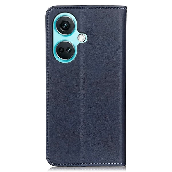 Flip Etui med Pung i Ekte Lær til OnePlus Nord CE 3 - Blå