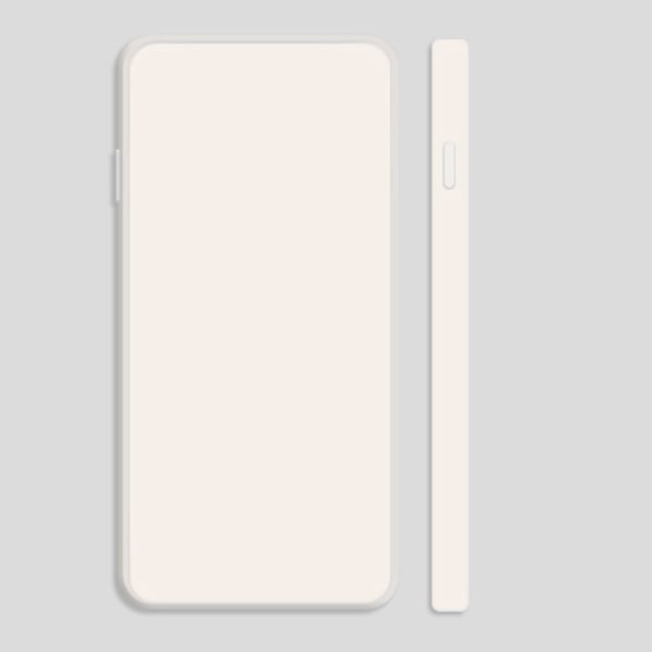 Avfaset gummiert anti-falldeksel for iPhone 15 Pro - Rød