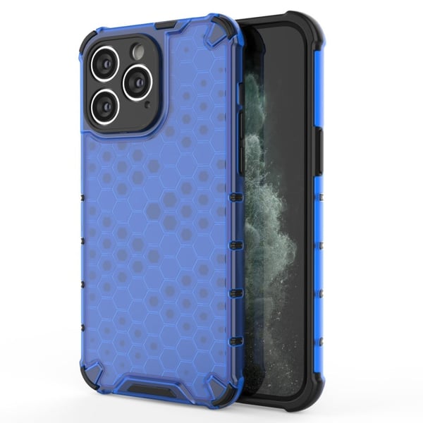 Bofink Honeycomb iPhone 15 Pro Max Etui - Blå