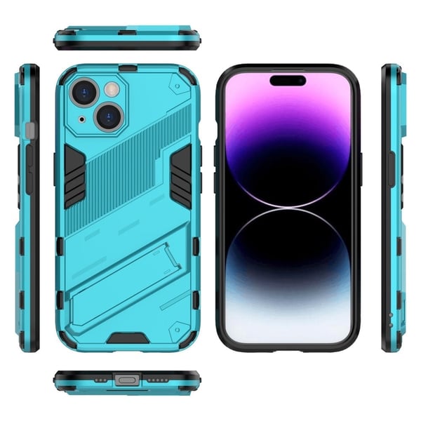 Shockproof Hybrid Deksel med A Modern Touch til iPhone 15 Plus - Babyblå