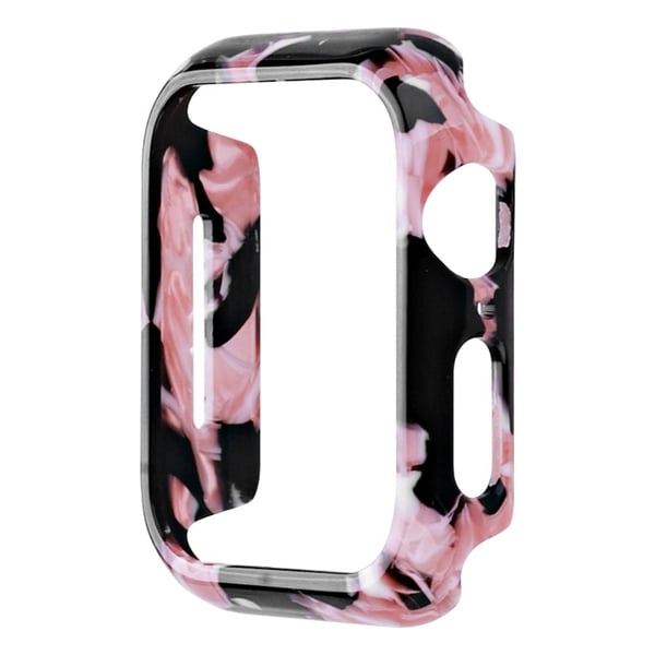 Apple Watch Series 8 (45 mm) harpiksdeksel - Svart Rosa Blomst