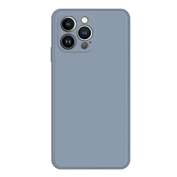 Skrått gummiert anti-falldeksel for iPhone 15 Pro Max - Gråblå