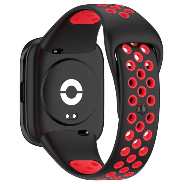 Xiaomi Redmi Watch 3 / Lite 3 / 3 Active silikonrem med to farger - Svart / Rød