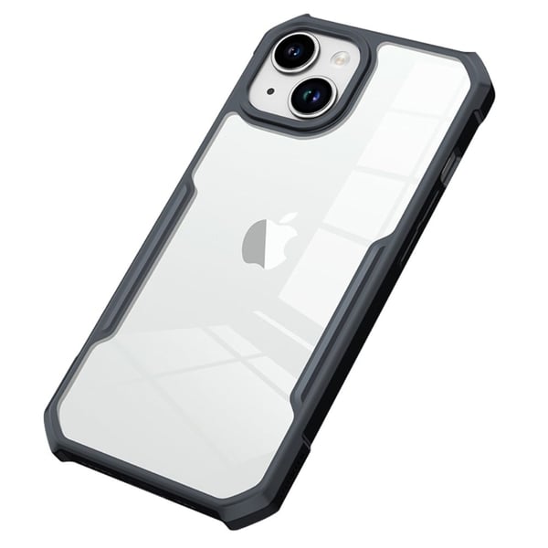 Iskunkestävä hybridikotelo iPhone 15 - Musta