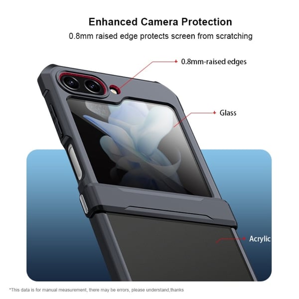 Støtsikkert hybriddeksel for Samsung Galaxy Z Flip5 - Svart