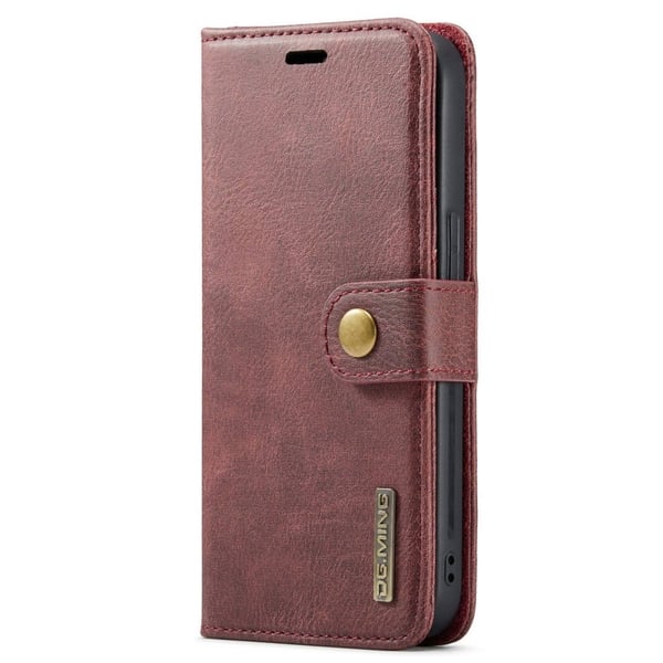 DG.Ming iPhone 15 Pro Max 2-in-1 Lommebok Etui - Rød