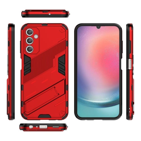 Stødsikker Hybrid Cover med A Moderne Touch til Samsung Galaxy S23 Fe - Rød