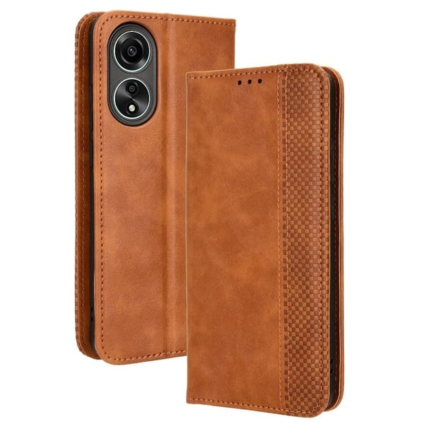 Bofink Vintage Oppo A78 Læretui - Brun