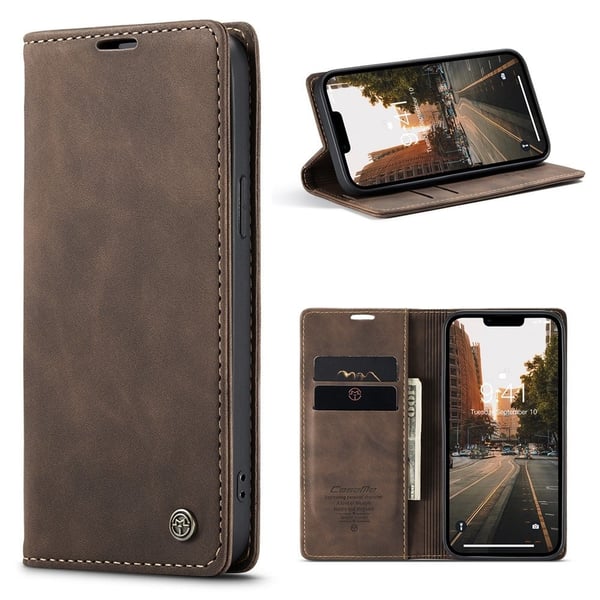 CaseMe iPhone 15 vintage etui - Brun