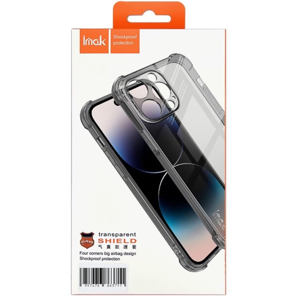 IMAK kollisjonsputedeksel for ZTE nubia Red Magic 8S Pro / 8S Pro Plus - Gjennomsiktig Svart