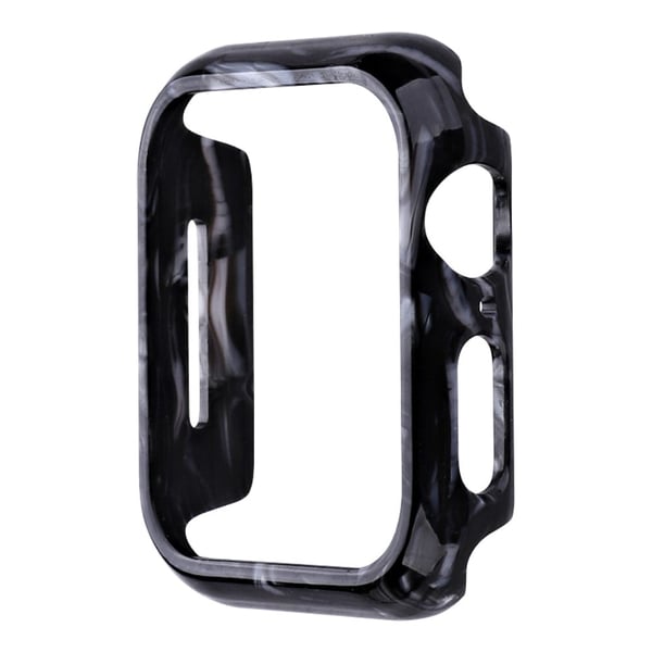 Apple Watch Series 8 (41 mm) harpiksdeksel - Svart Blomst Apple Watch Series 8 (41 mm) harpiksdeksel - Svart Blomst