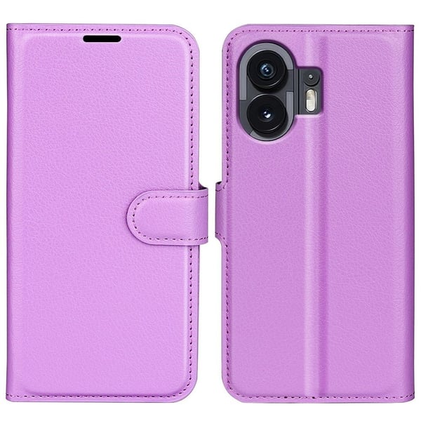 Klassisk Nothing Phone (2) Flip Etui - Lilla