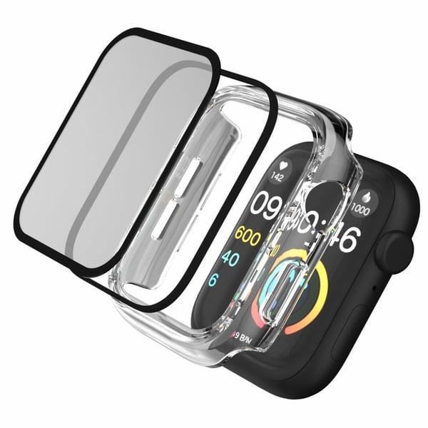 Apple Watch SE 2022 (44mm) / SE / 6 / 5 / 4 beskyttelsesdeksel med herdet glass - Gjennomsiktig