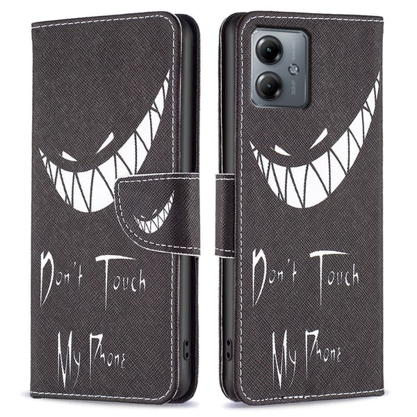 Wonderland Motorola Moto G14 Flippetui - Don't Touch My Phone
