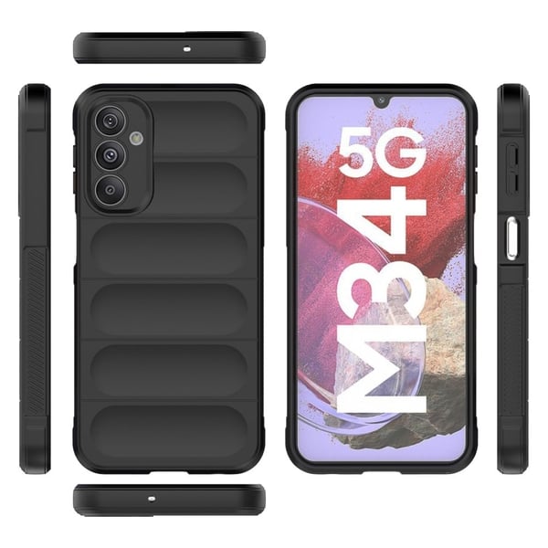 Deksel med mykt grep for Samsung Galaxy M34 - Svart