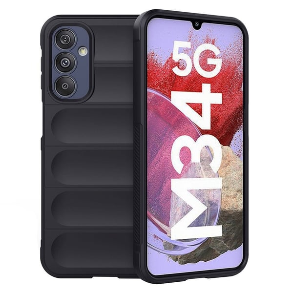 Deksel med mykt grep for Samsung Galaxy M34 - Svart