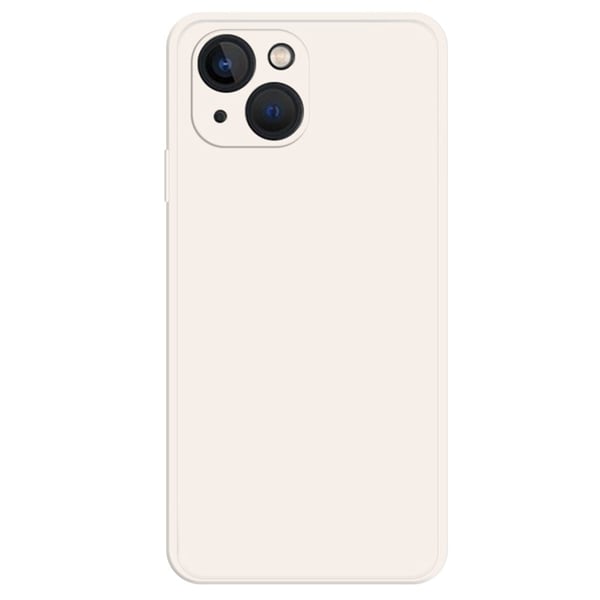 Avfaset gummiert anti-falldeksel for iPhone 15 Plus - Beige Avfaset gummiert anti-falldeksel for iPhone 15 Plus - Beige