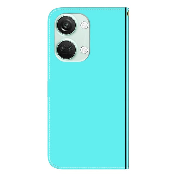 Mirror OnePlus Ace 2v / Nord 3 Flip Etui - Cyan