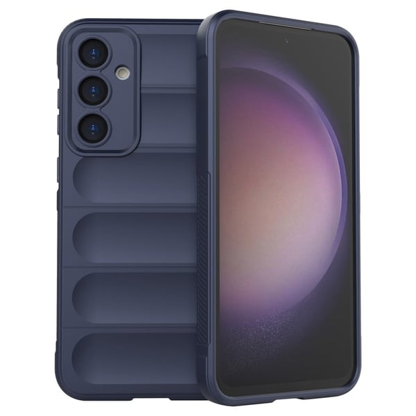 Blødt grebsformet cover til Samsung Galaxy S23 FE - Blå Blødt grebsformet cover til Samsung Galaxy S23 FE - Blå