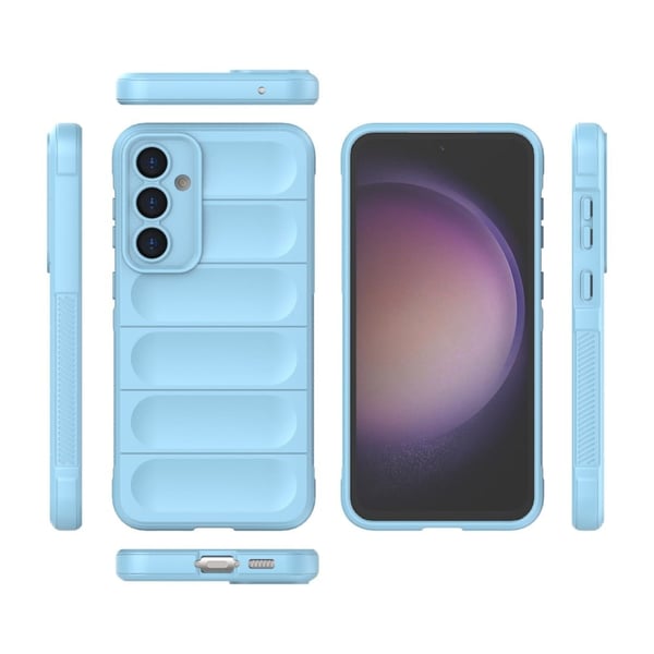 Blødt grebsformet cover til Samsung Galaxy S23 FE - Blå