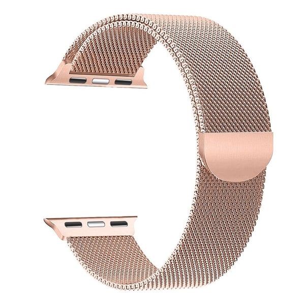 Apple Watch Series 4 44mm Milanese Rustfritt Stål Klokkereim - Rose Gull