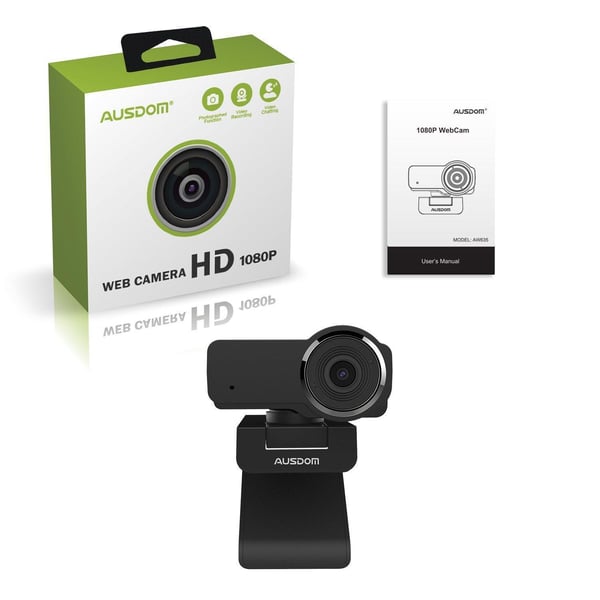 AUSDOM AF640 1080P Web-kamera automaattitarkennus