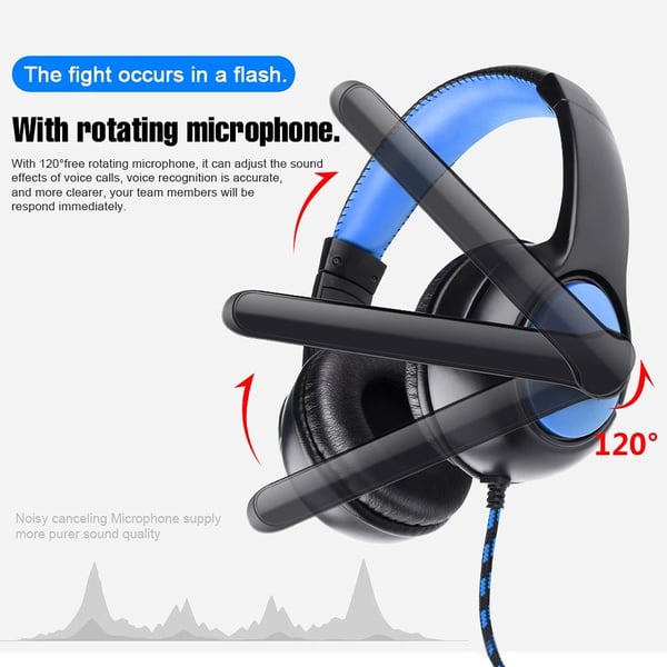 OVLENG OV-P9 3.5mm Kablet Øretelefon Gaming Headset