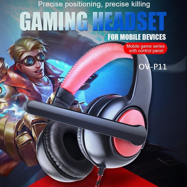 OVLENG OV-P9 3.5mm Kablet Øretelefon Gaming Headset