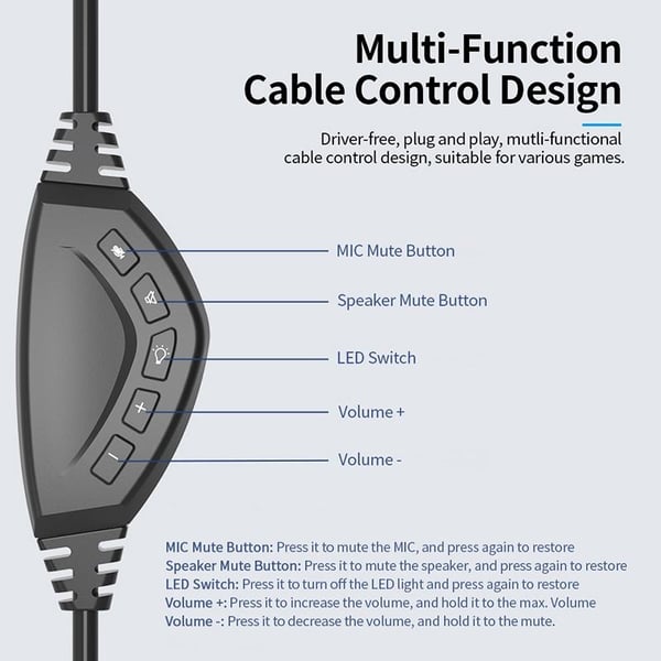 Ajazz AX365 USB Stereo Surround 7.1 -peliheadset