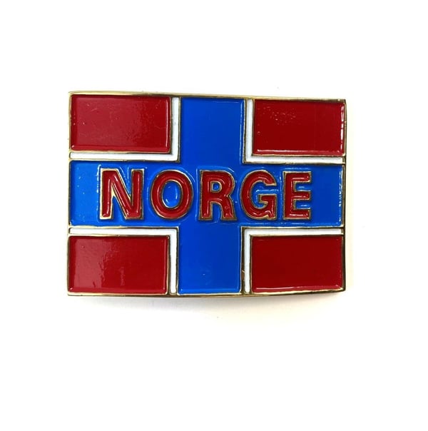 Bæltespænde - Norges flag Bæltespænde - Norges flag
