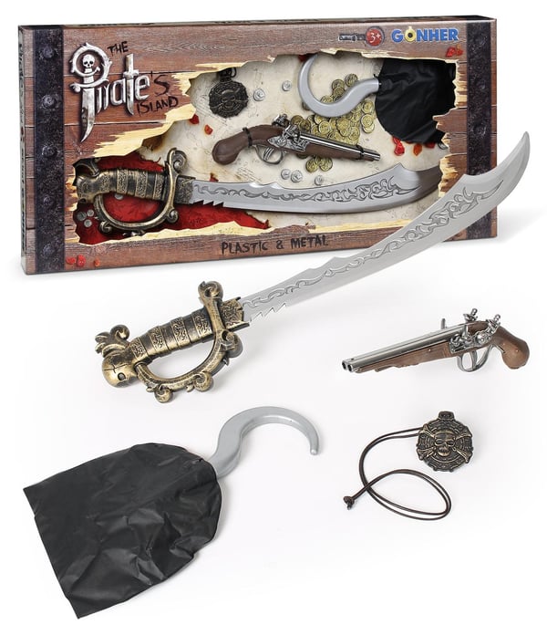 441/0 - Gonher The Pirate's Island Play Set Deluxe -leikkisetti