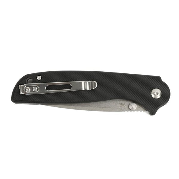 GANZO - G6803-BK - Musta taittoveitsi