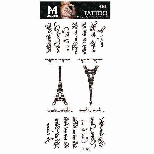 Midlertidig tatovering 19 x 9 cm - Stay Beautiful