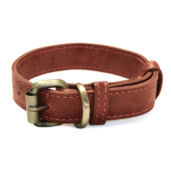 Hundhalsband i äkta läder (XS-XXL)