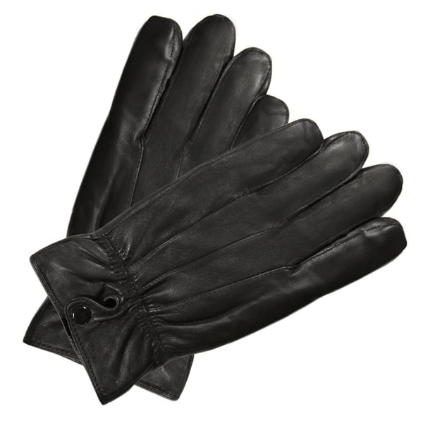 Klassisk herrhandske i lammnappa läder