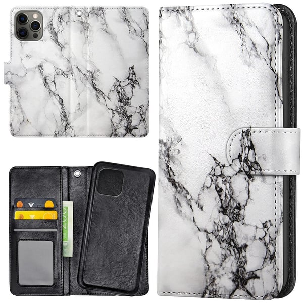 iPhone 15 Pro Max - Lommebok Deksel Marmor