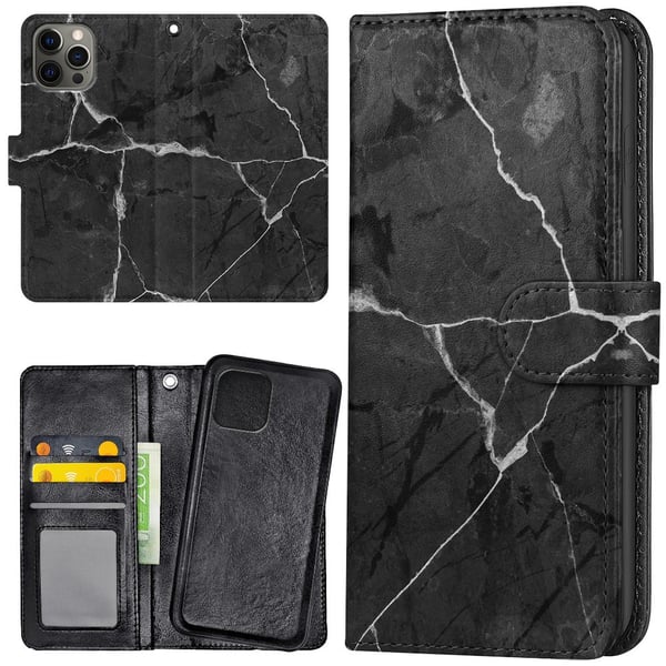 iPhone 15 Pro - Lompakkokotelo/Kuoret Marmori