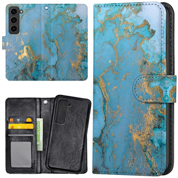 Samsung Galaxy S23 Plus - Lommebok Deksel Marmor