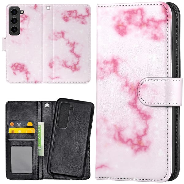 Samsung Galaxy S23 Plus - Lommebok Deksel Marmor