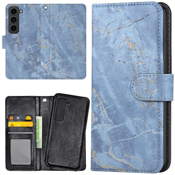 Samsung Galaxy S23 Plus - Lommebok Deksel Marmor