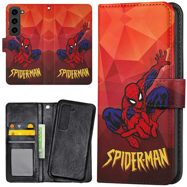 Samsung Galaxy S23 - Lommebok Deksel Spider-Man