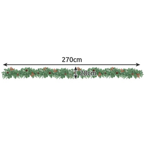 Juletræsguirlande / LED-guirlande - 2,7 m