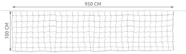 Volleyballnett med Oppbevaringspose - 9.5 meter