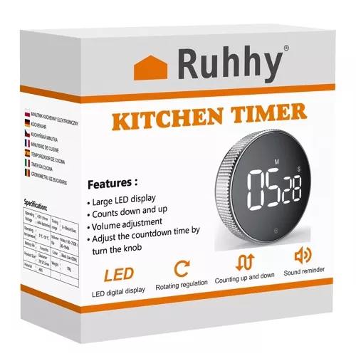 Digital Timer med Magnet & LCD-display – Køkkenur