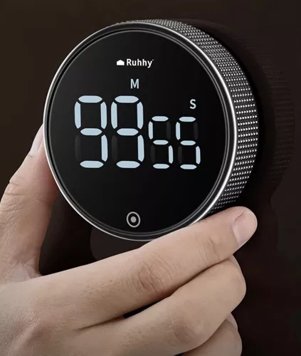 Digital Timer med Magnet & LCD-display – Køkkenur