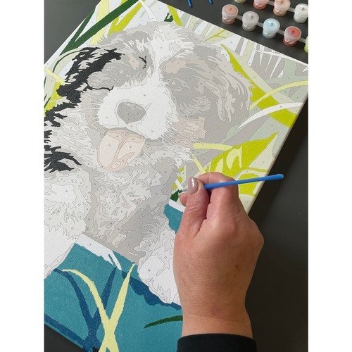 Mal Etter Nummer Kit - 40x30cm – Hund