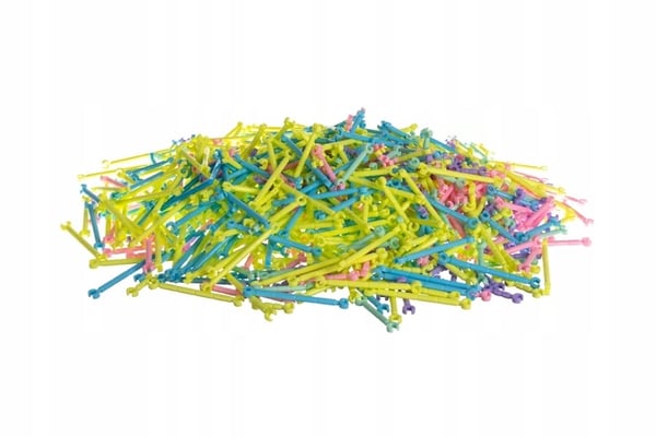 Blocks - straws - construction figures - 1000 pcs