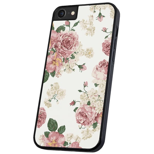 iPhone 6/7/8 Plus - Deksel/Mobildeksel Retro Blomster
