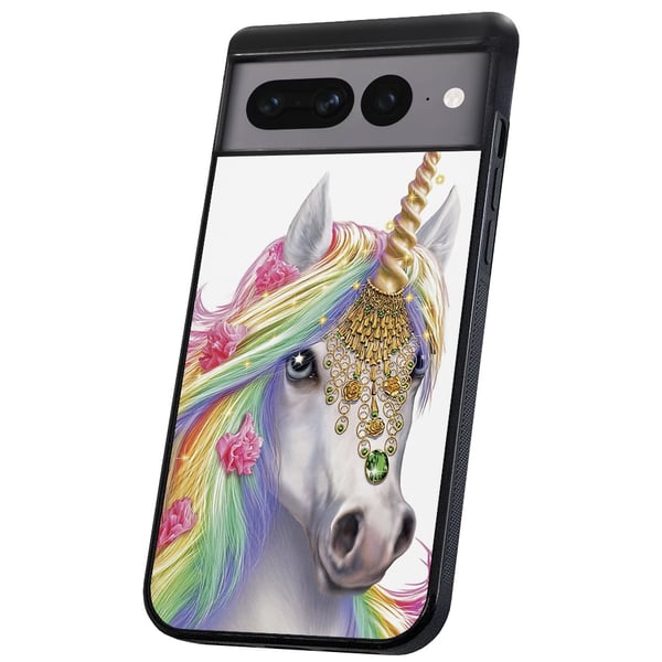 Google Pixel 7A - Cover/Mobilcover Unicorn/Enhjørning