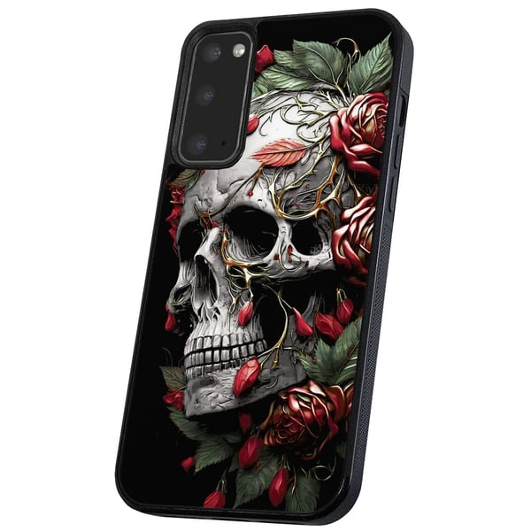 Samsung Galaxy S10 - Deksel/Mobildeksel Skull Roses